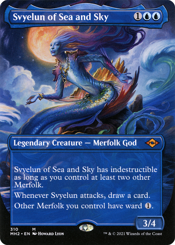FOIL Svyelun of Sea and Sky (Borderless) (MH2-310) - Modern Horizons 2 - Magic The Gathering