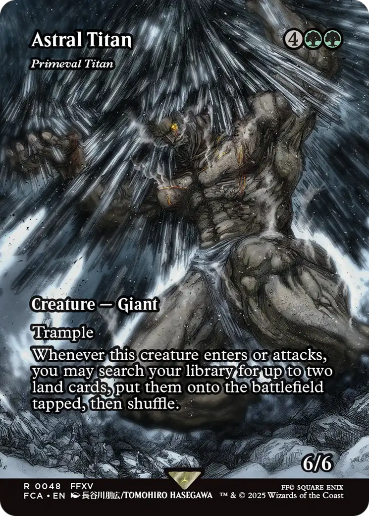 FOIL Primeval Titan (FCA-048) - FINAL FANTASY: Through the Ages - Magic The Gathering