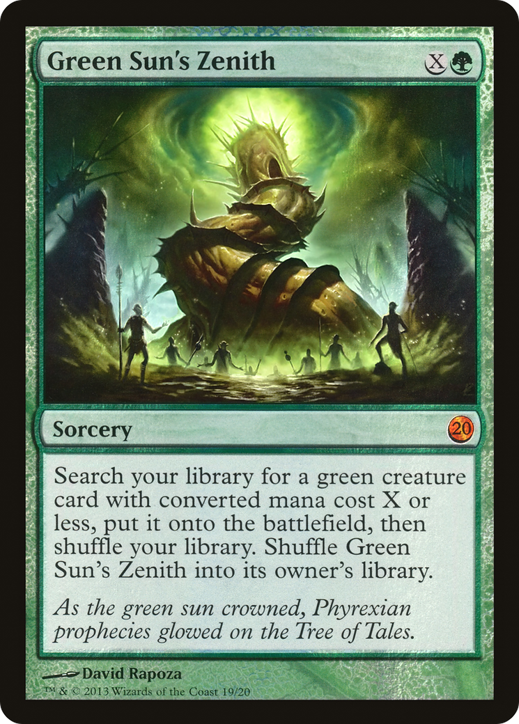 FOIL Green Sun's Zenith (V13-019) - From the Vault: Twenty - Magic The Gathering