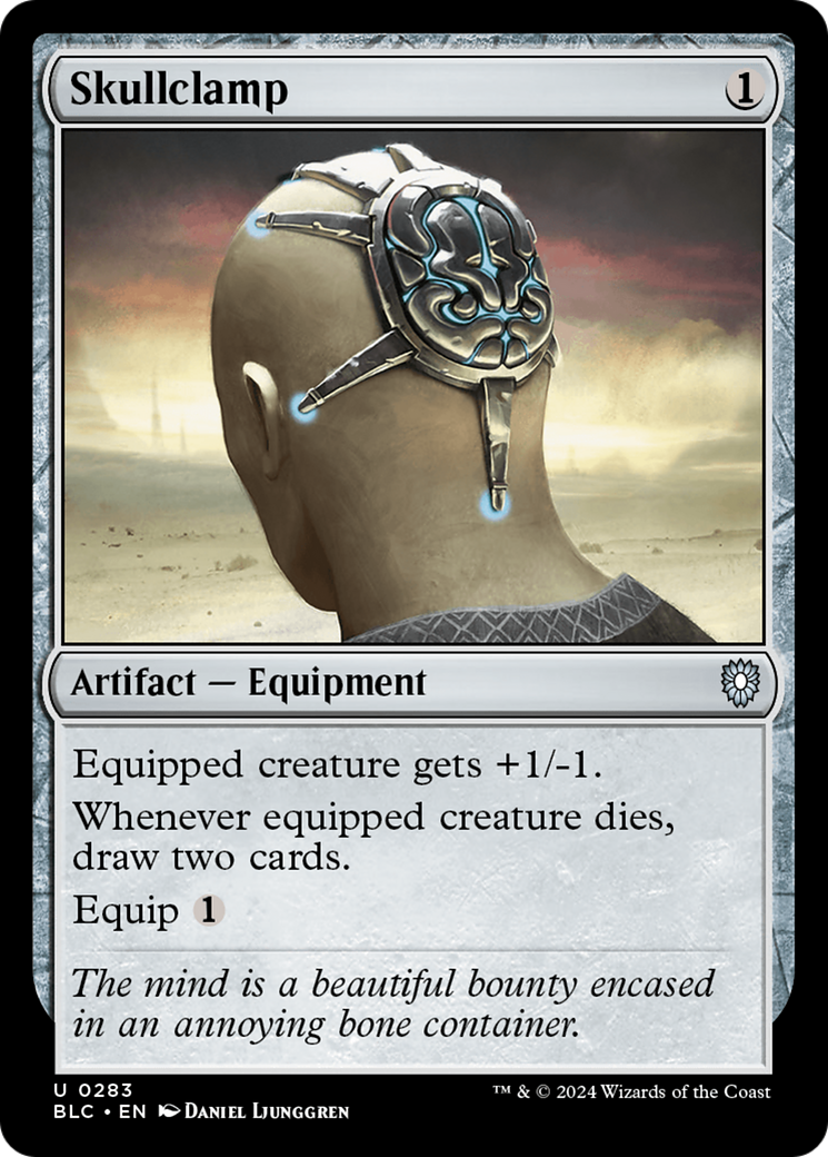 Skullclamp (BLC-283) - Bloomburrow Commander - Magic The Gathering