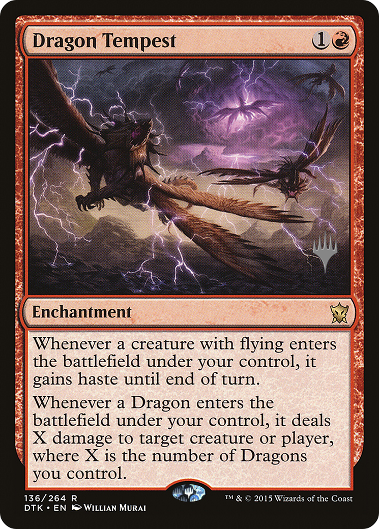 FOIL Dragon Tempest (PPKHM-) - Dragons of Tarkir Promos - Magic The Gathering