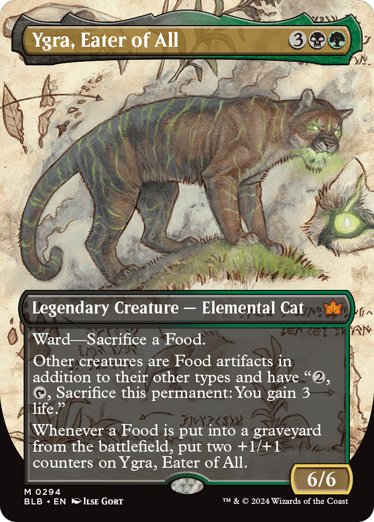 Ygra, Eater of All (Borderless) (BLB-294) - Bloomburrow - Magic The Gathering