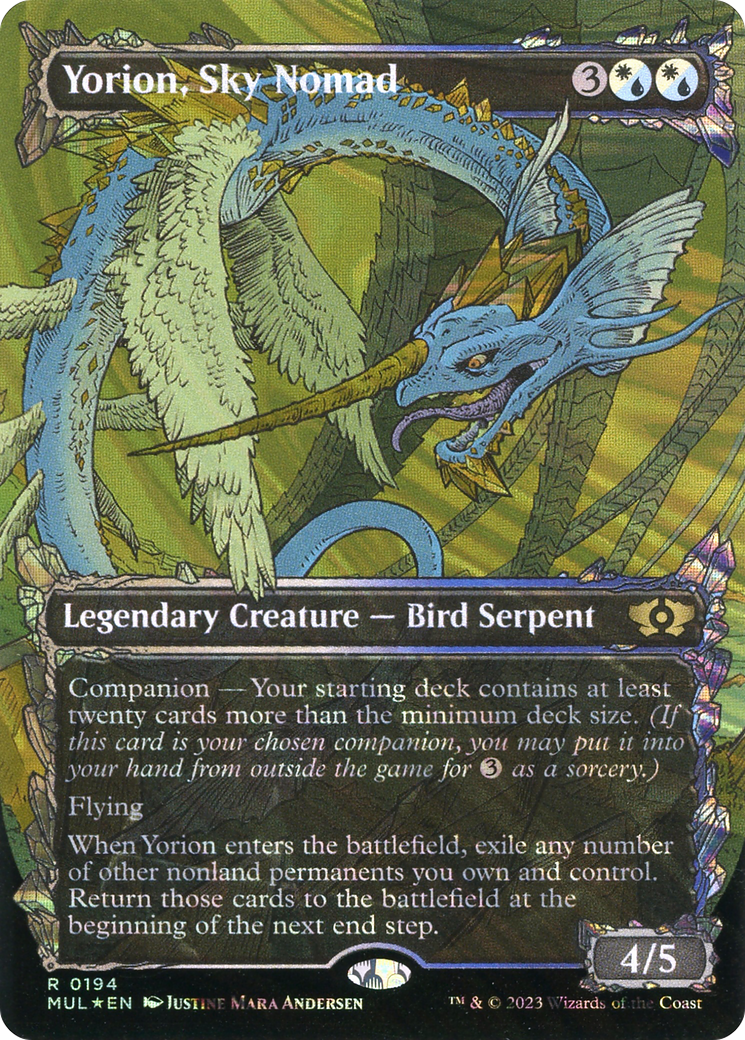 FOIL Yorion, Sky Nomad (Halo Foil) (MUL-194) - Multiverse Legends - Magic The Gathering