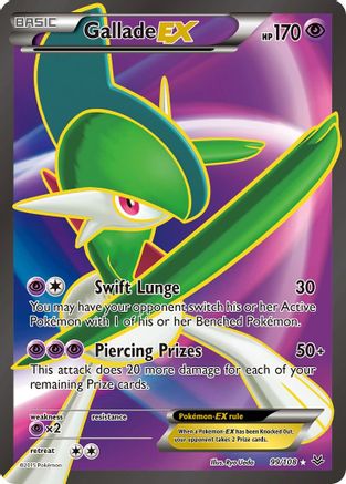 Gallade EX (99 Full Art) 99/108 - Roaring Skies Holofoil