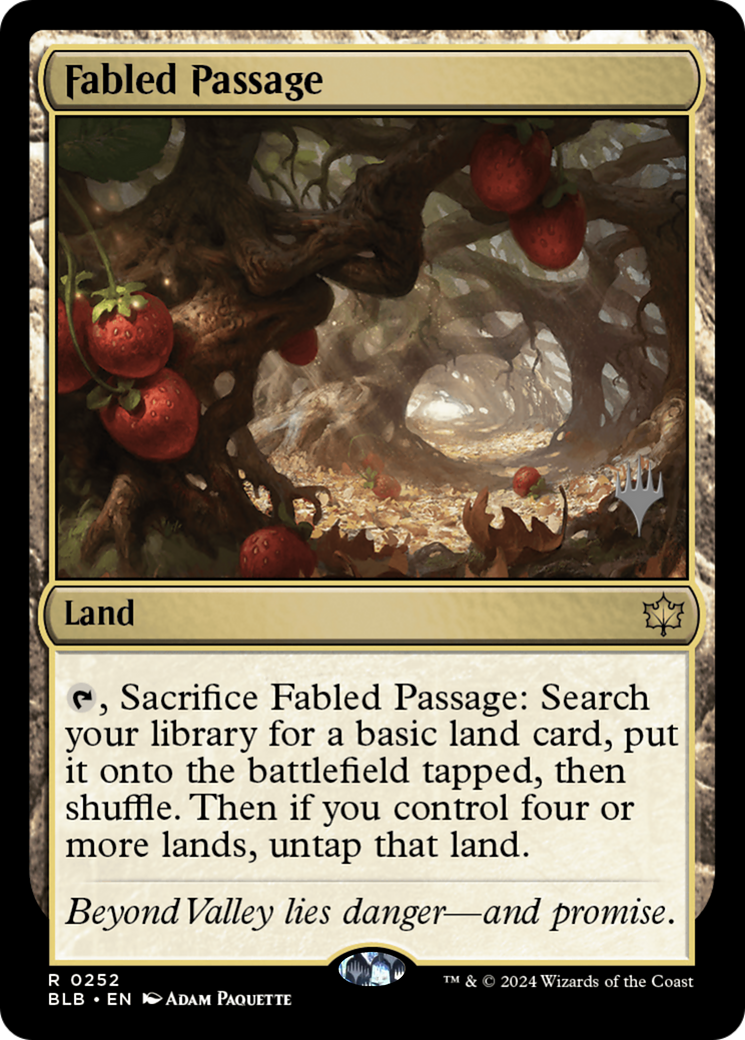 Fabled Passage (PPBLB-252) - Bloomburrow Promos - Magic The Gathering