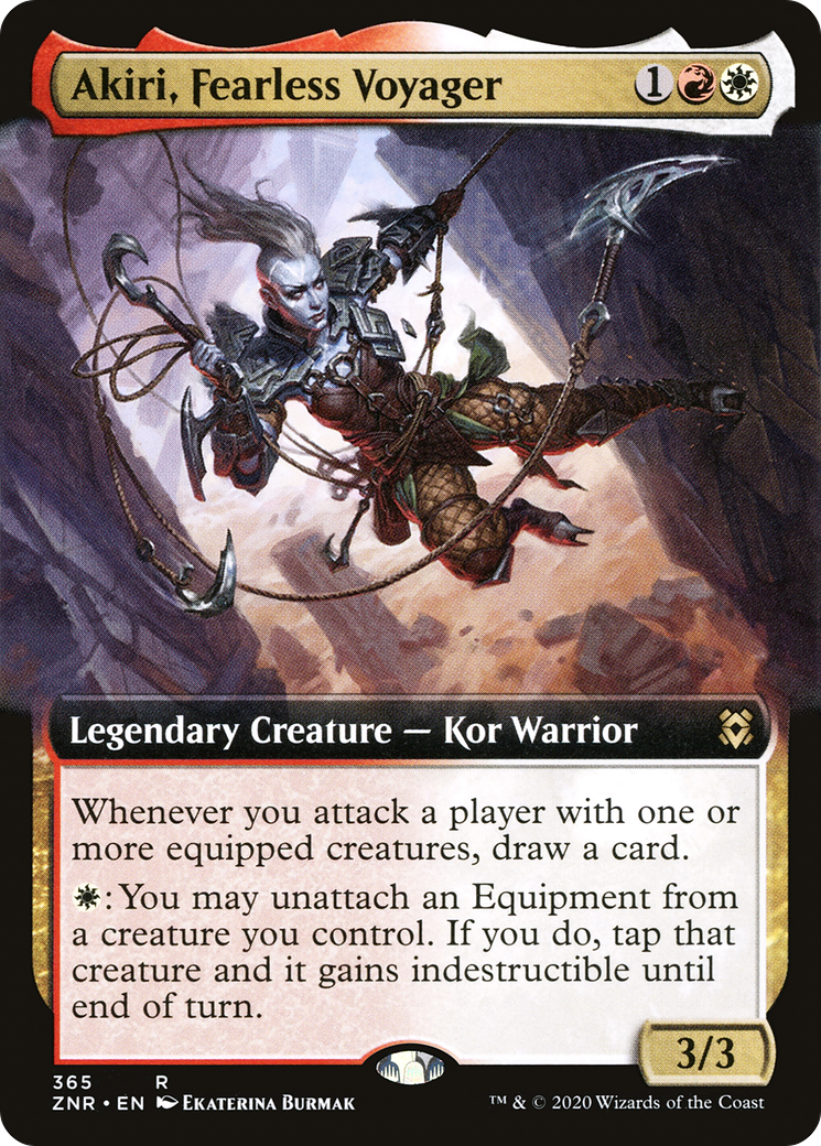 Akiri, Fearless Voyager (Extended Art) (ZNR-365) - Zendikar Rising: (Extended Art) - Magic The Gathering