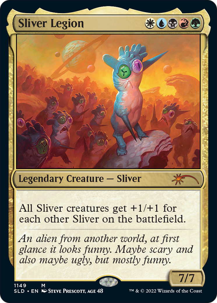 FOIL Sliver Legion (1149) (SLD-1149) - Secret Lair Drop - Magic The Gathering