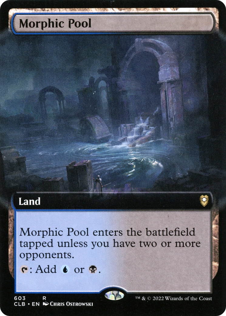 FOIL Morphic Pool (Extended Art) (CLB-603) - Commander Legends: Battle for Baldur's Gate - Magic The Gathering