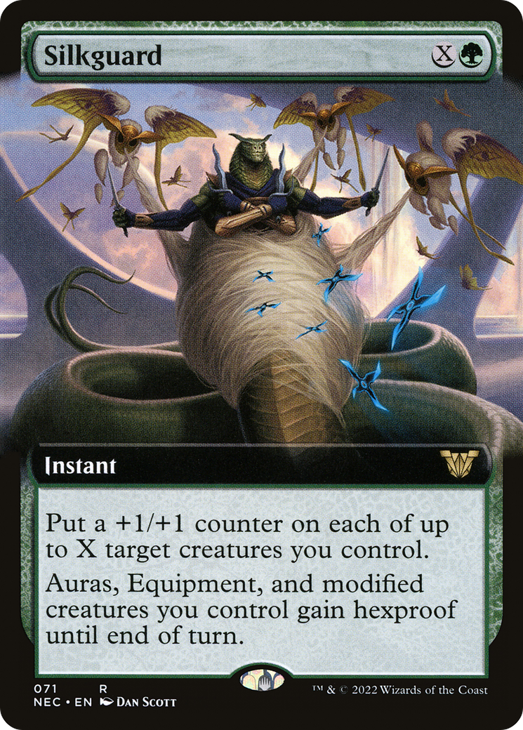 Silkguard (Extended Art) (NEC-071) - Neon Dynasty Commander - Magic The Gathering