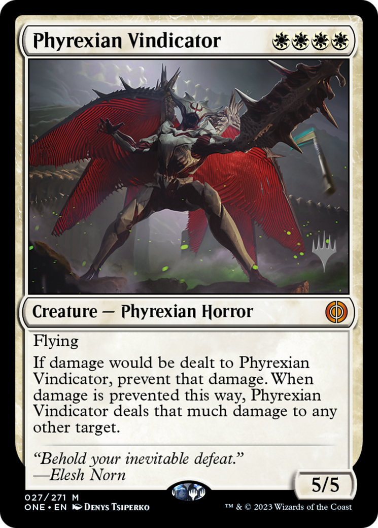 Phyrexian Vindicator (PPONE-27P) - Phyrexia: All Will Be One Promos - Magic The Gathering
