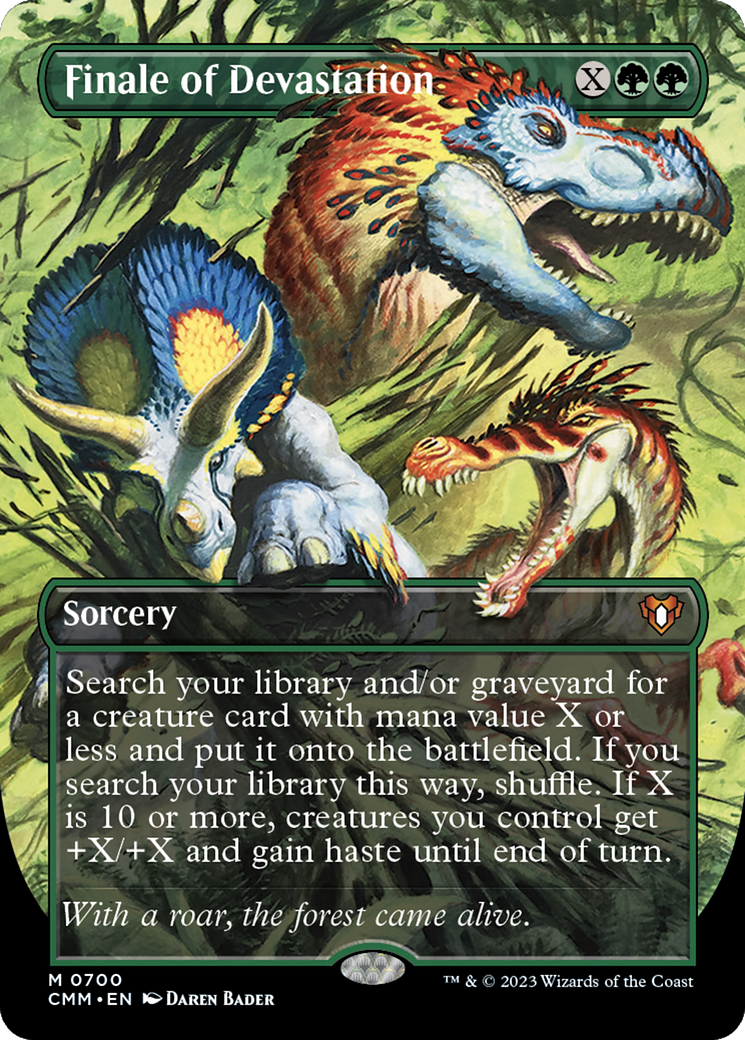 Finale of Devastation (Borderless) (CMM-700) - Commander Masters - Magic The Gathering