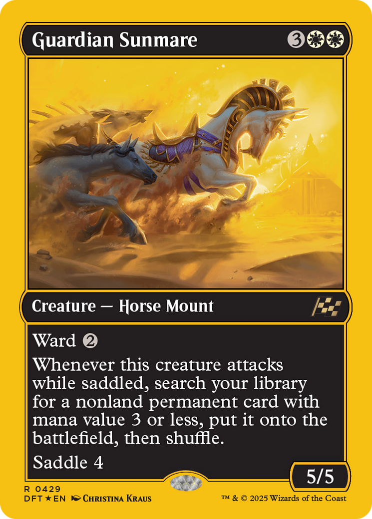 FOIL Guardian Sunmare (DFT-429) - Aetherdrift - Magic The Gathering
