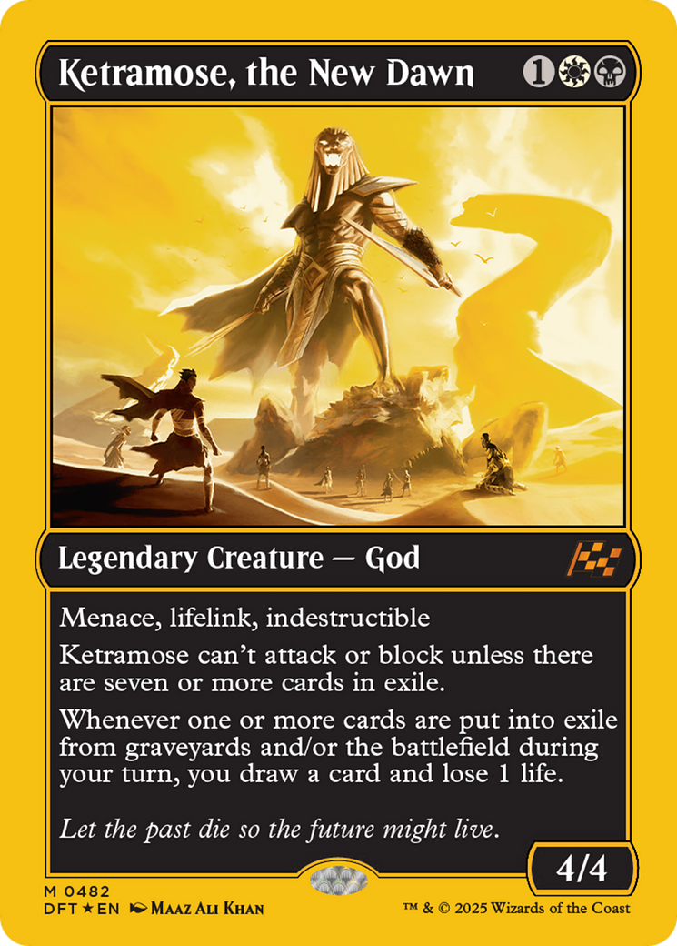 FOIL Ketramose, the New Dawn (DFT-482) - Aetherdrift - Magic The Gathering