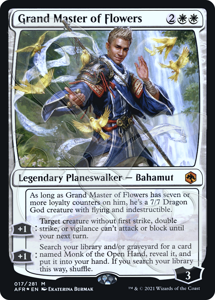 FOIL Grand Master of Flowers (AFR&-017) - Adventures in the Forgotten Realms Promos - Magic The Gathering