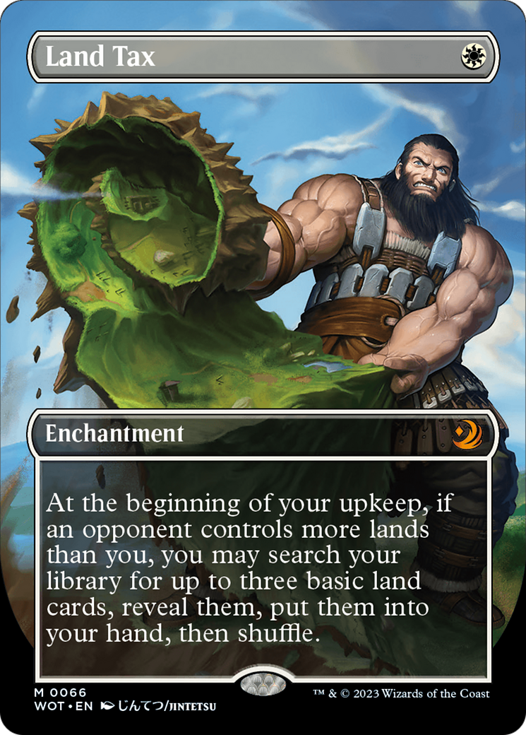Land Tax (Anime Borderless) (WOT-066) - Wilds of Eldraine: Enchanting Tales - Magic The Gathering