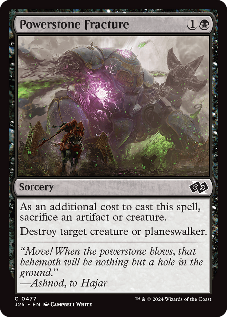 Powerstone Fracture (J25-477) - Foundations Jumpstart - Magic The Gathering