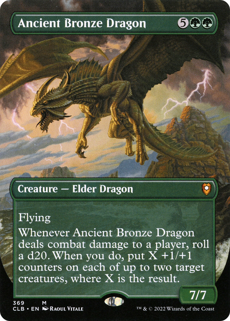 Ancient Bronze Dragon (Borderless) (CLB-369) - Commander Legends: Battle for Baldur's Gate (Borderless) - Magic The Gathering