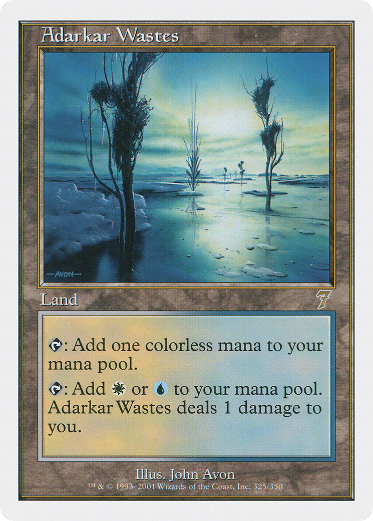 Adarkar Wastes (7ED-325) - Seventh Edition - Magic The Gathering