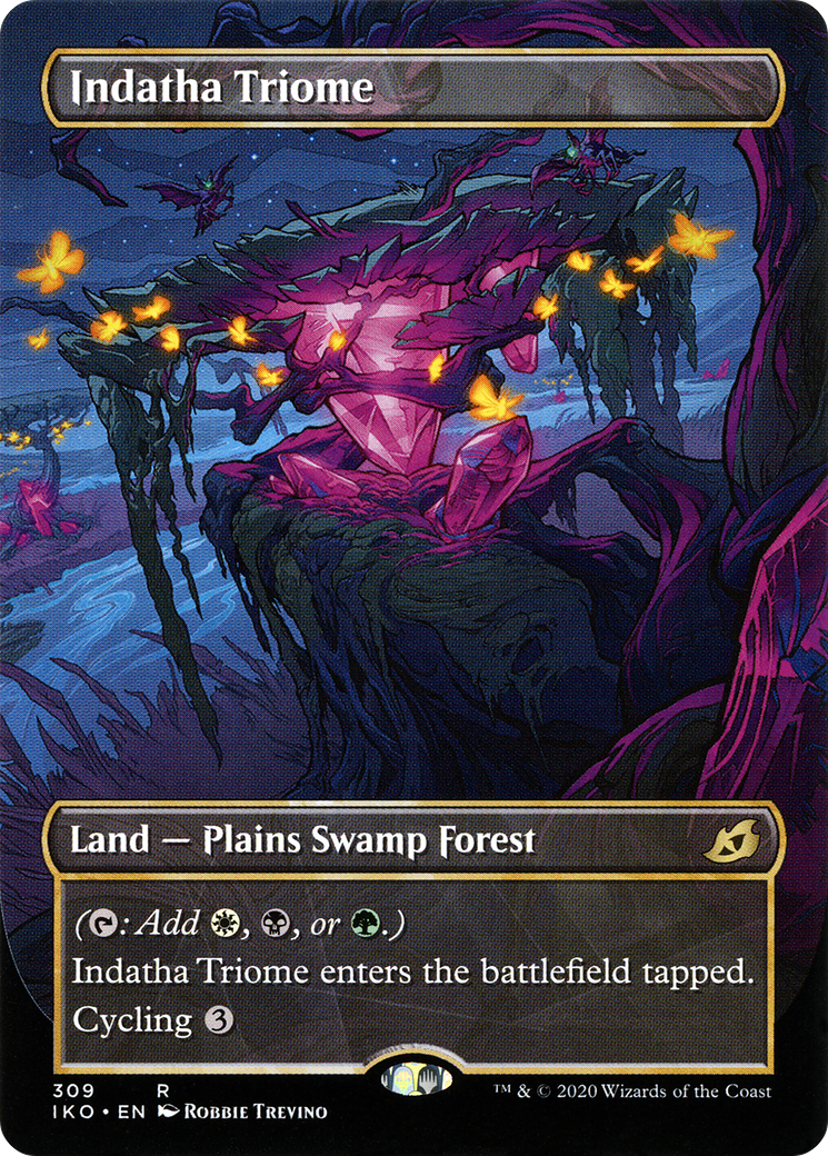 FOIL Indatha Triome (Showcase) (IKO-309) - Ikoria: Lair of Behemoths - Magic The Gathering