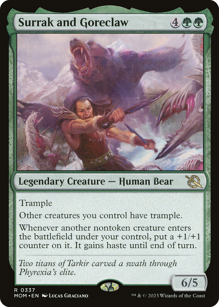 Surrak and Goreclaw (MOM-337) - March of the Machine - Magic The Gathering