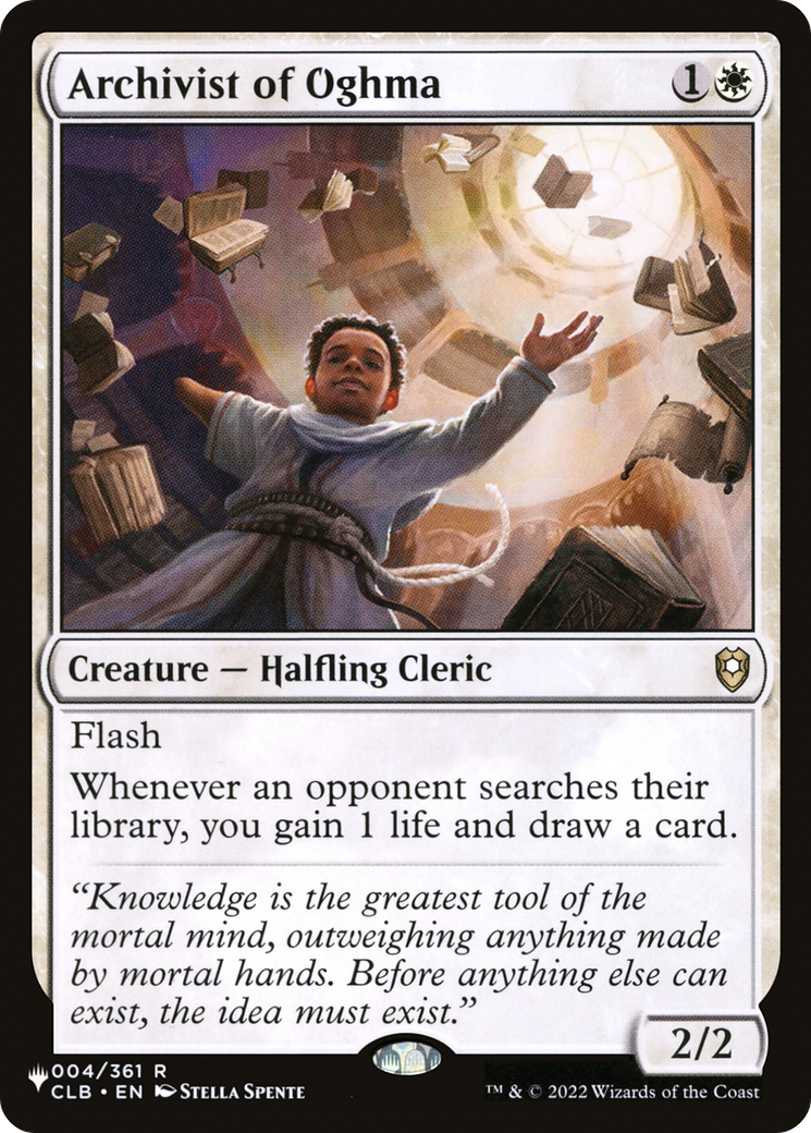 Archivist of Oghma (LIST-004/361) - The List - Magic The Gathering
