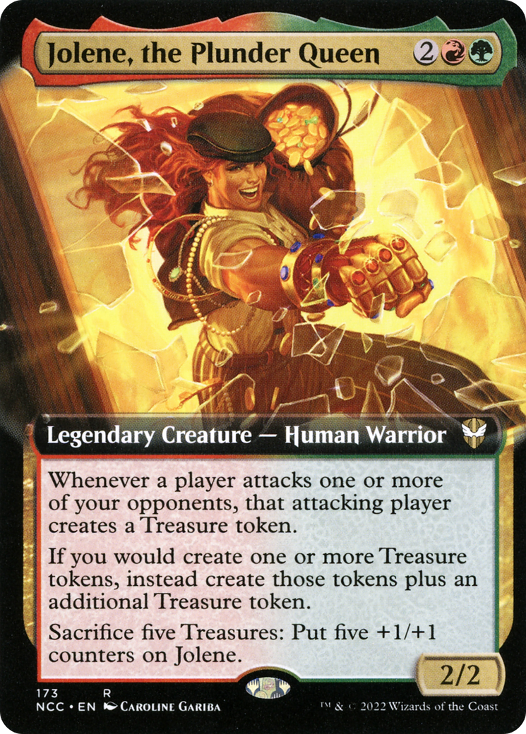 Jolene, the Plunder Queen (Extended Art) (NCC-173) - New Capenna Commander - Magic The Gathering