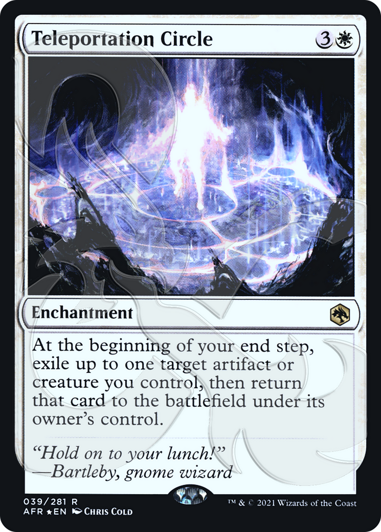 FOIL Teleportation Circle (AFR&-39A) - Adventures in the Forgotten Realms Promos - Magic The Gathering