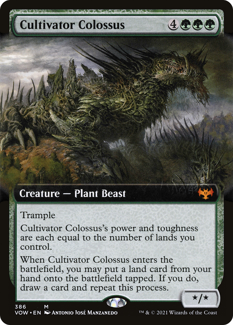 Cultivator Colossus (Extended Art) (VOW-386) - Innistrad: Crimson Vow - Magic The Gathering