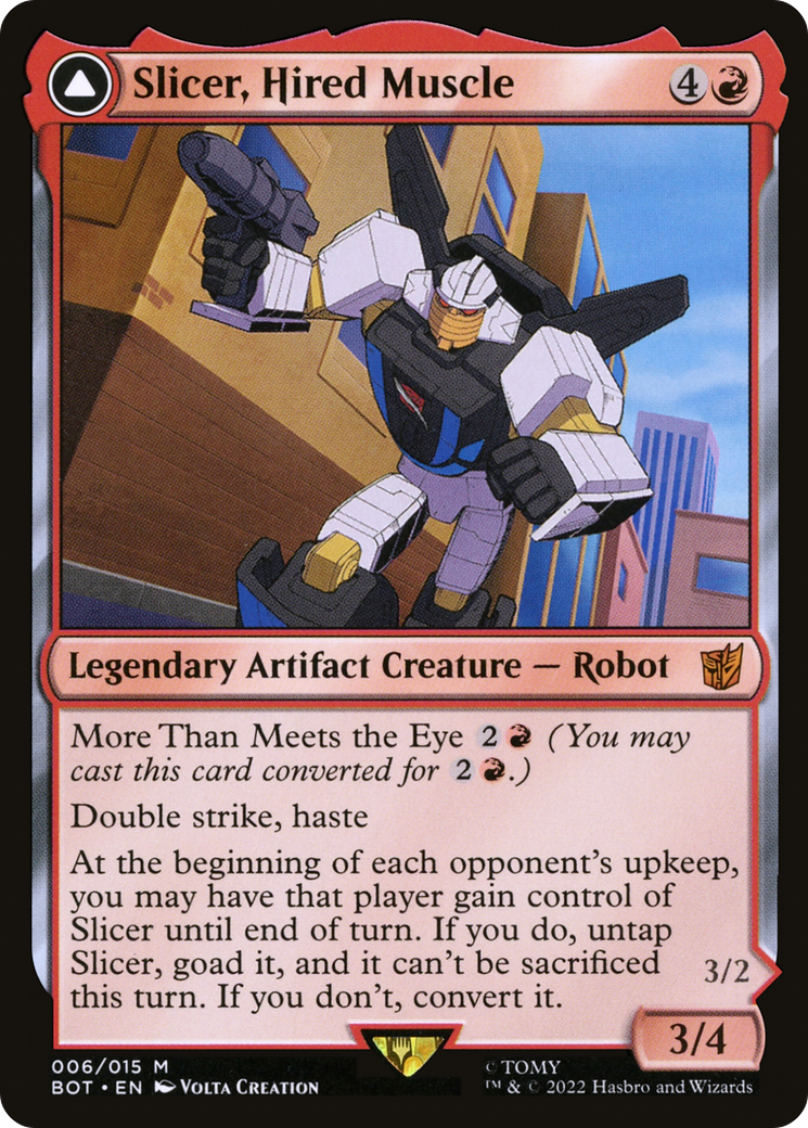 Slicer, Hired Muscle (BOT-006) - Transformers - Magic The Gathering