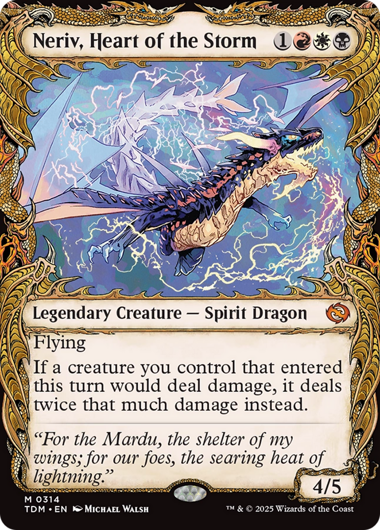 FOIL Neriv, Heart of the Storm (TDM-314) - Tarkir: Dragonstorm - Magic The Gathering