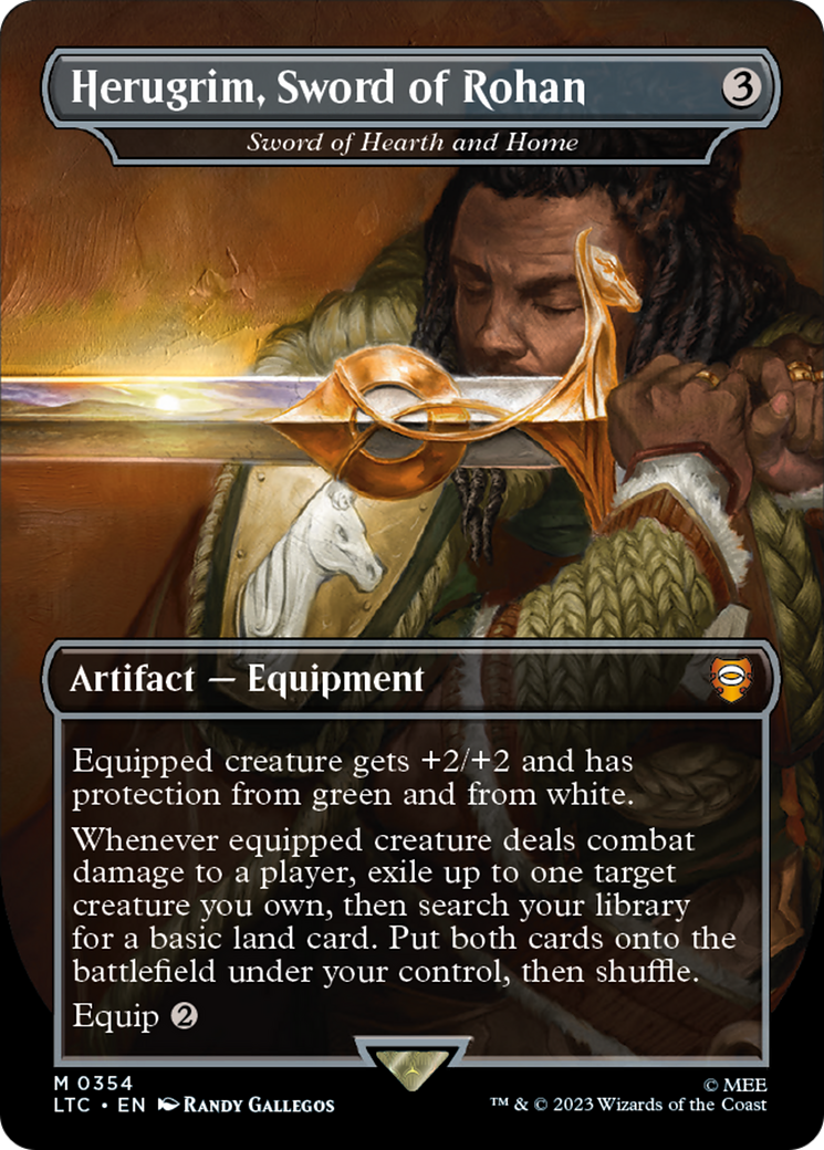 FOIL Herugrim, Sword of Rohan - Sword of Hearth and Home (LTC-354) - Tales of Middle-earth Commander - Magic The Gathering