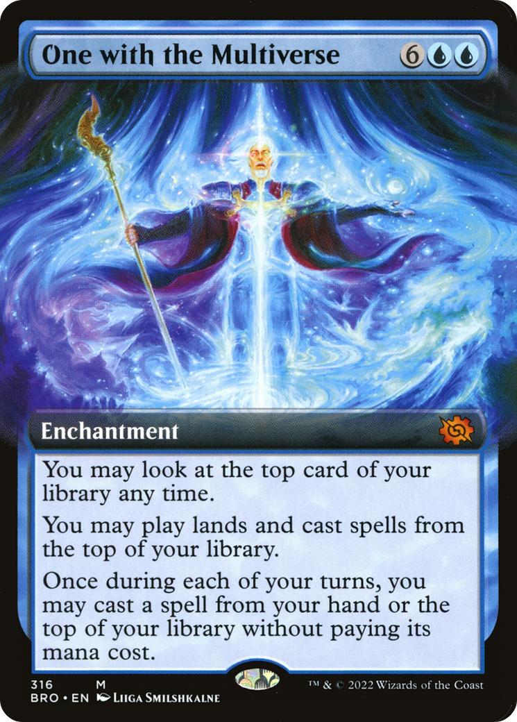 One with the Multiverse (Extended Art) (BRO-316) - The Brothers' War - Magic The Gathering