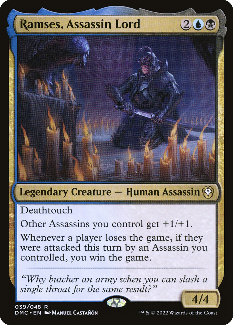 Ramses, Assassin Lord (DMC-039) - Dominaria United Commander - Magic The Gathering