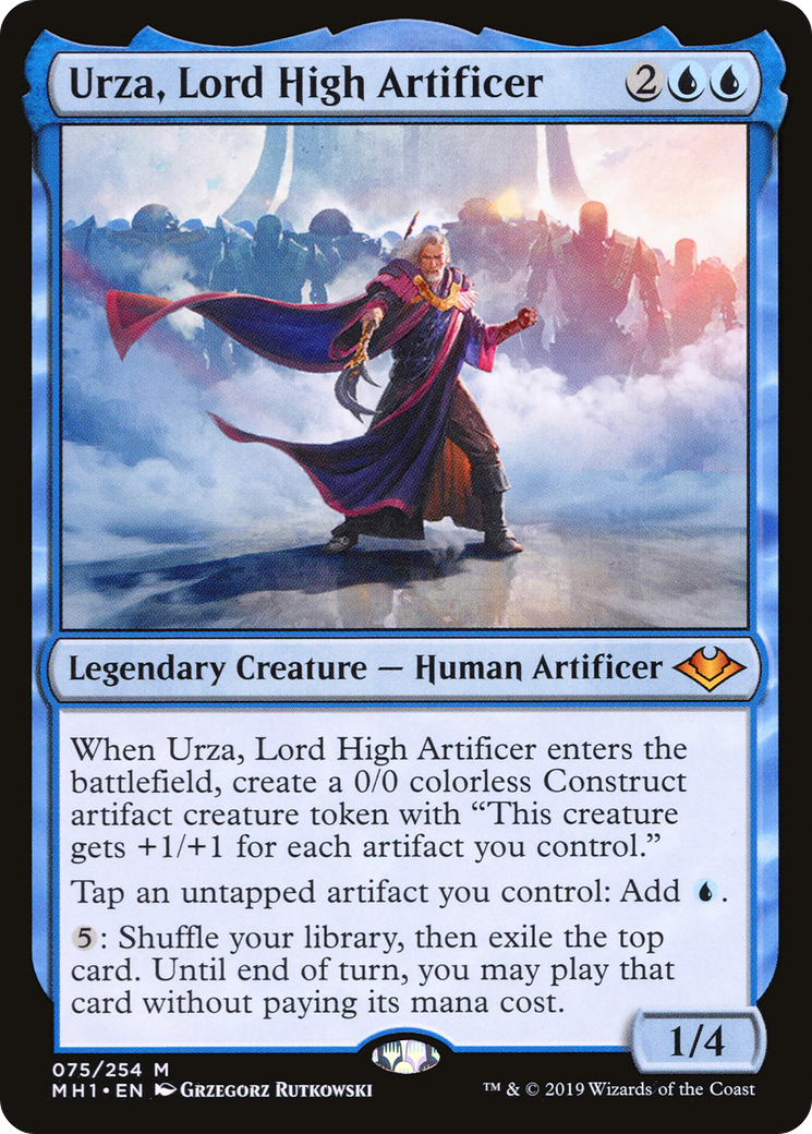 Urza, Lord High Artificer (MH1-075) - Modern Horizons - Magic The Gathering