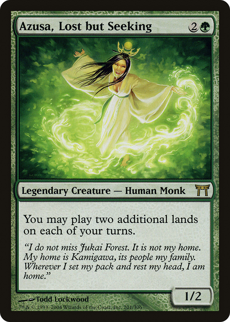Azusa, Lost but Seeking (CHK-201) - Champions of Kamigawa - Magic The Gathering
