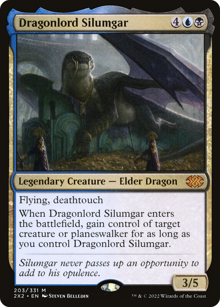 FOIL Dragonlord Silumgar (2X2-203) - Double Masters 2022 - Magic The Gathering