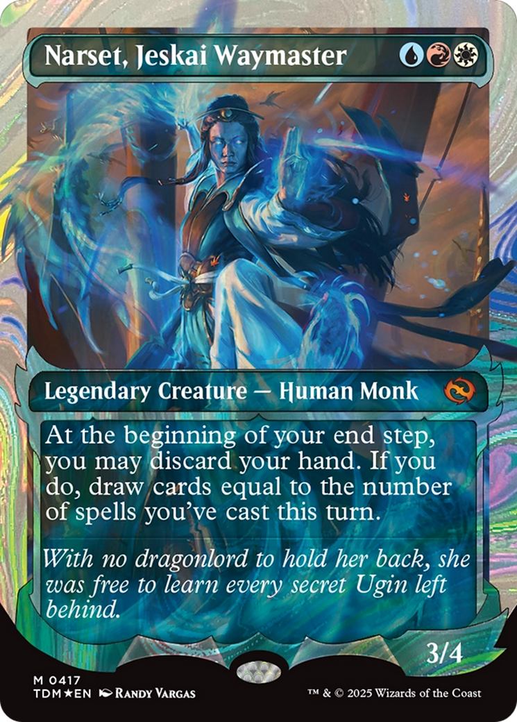 FOIL Narset, Jeskai Waymaster (TDM-417) - Tarkir: Dragonstorm - Magic The Gathering