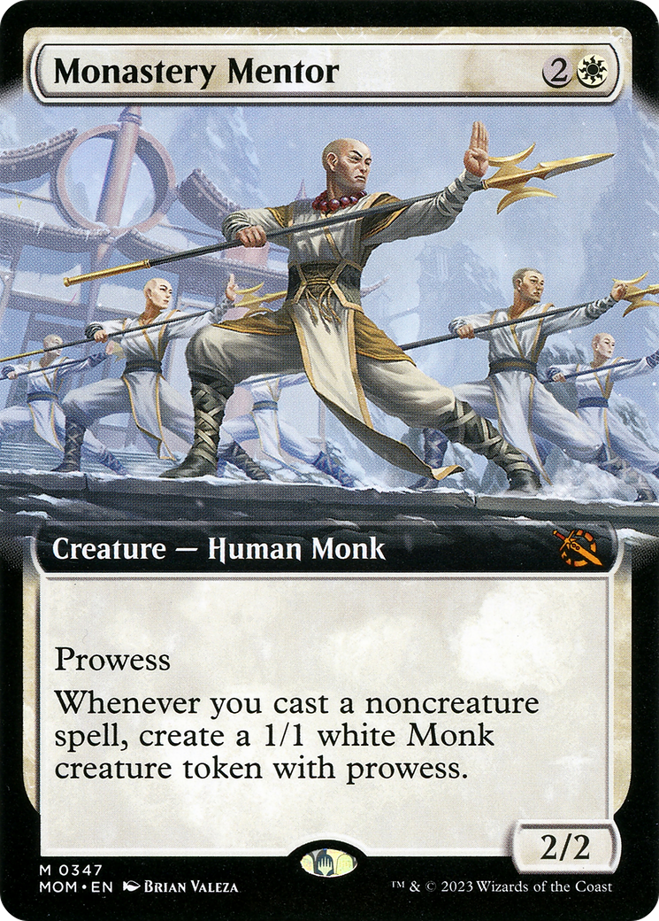 Monastery Mentor (Extended Art) (MOM-347) - March of the Machine - Magic The Gathering