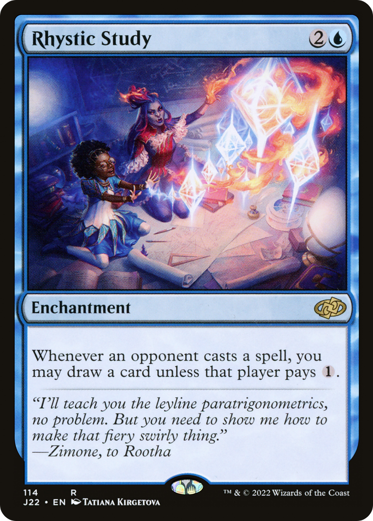 Rhystic Study (J22-114) - Jumpstart 2022 - Magic The Gathering
