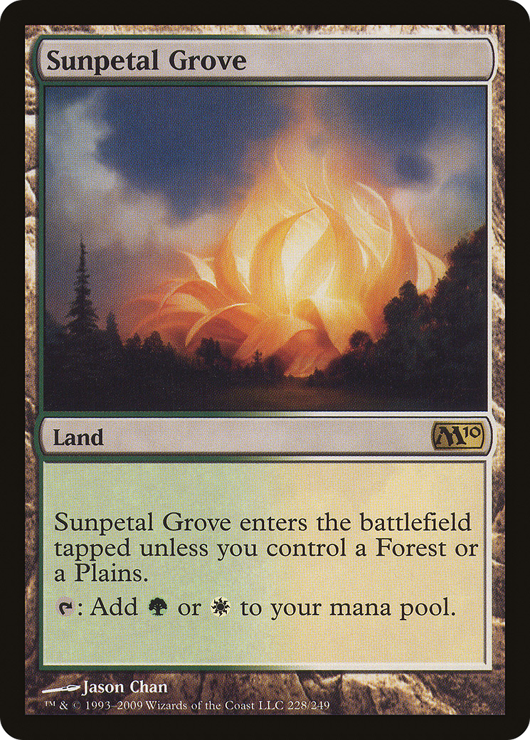 FOIL Sunpetal Grove (M10-228) - Magic 2010 - Magic The Gathering