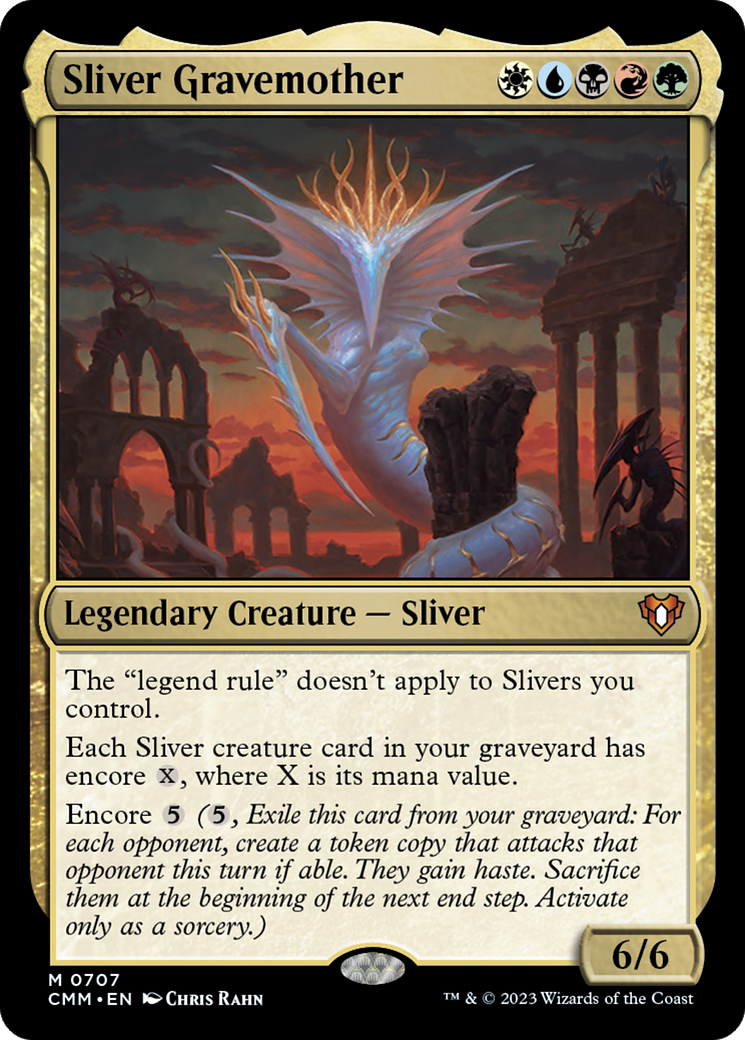 FOIL Sliver Gravemother (CMM-707) - Commander Masters - Magic The Gathering