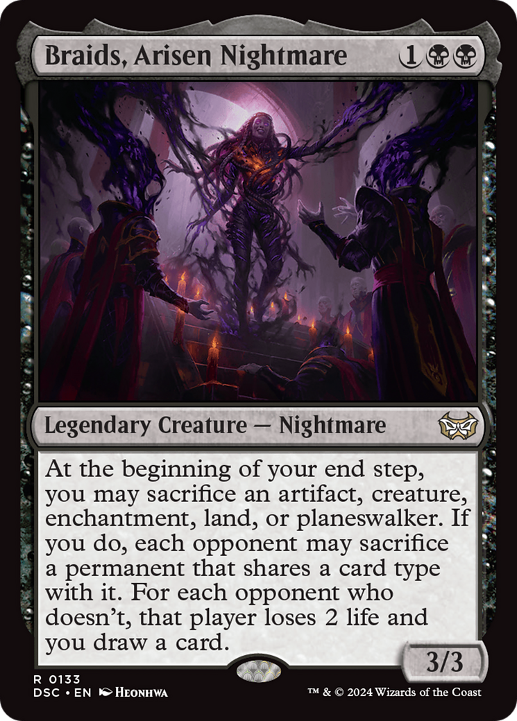 Braids, Arisen Nightmare (DSC-133) - Duskmourn: House of Horror Commander - Magic The Gathering