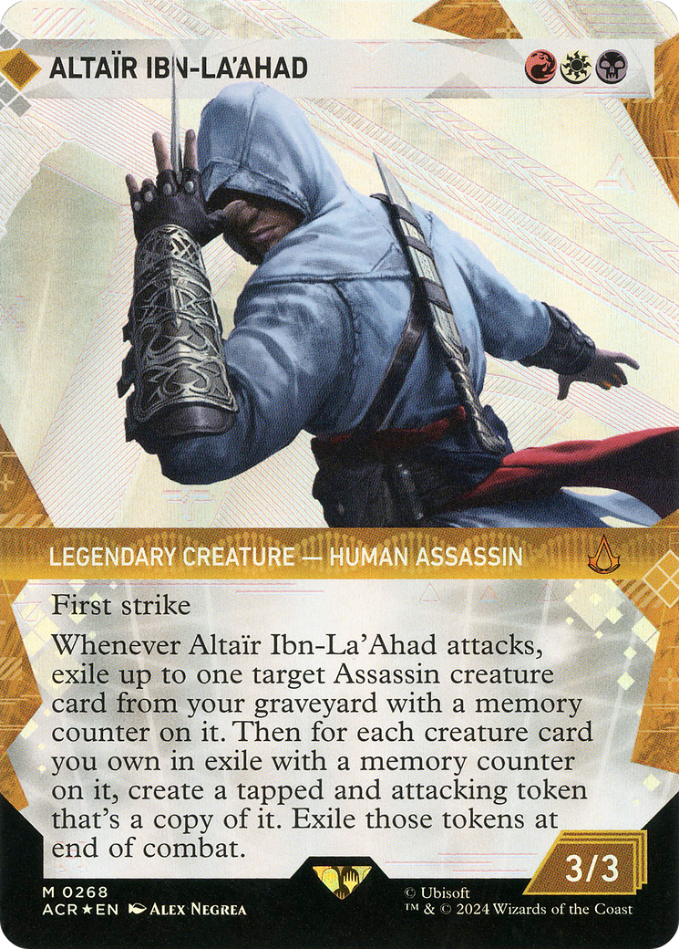 FOIL Altair Ibn-La'Ahad (Showcase) (Textured Foil) (ACR-268) - Assassin's Creed - Magic The Gathering