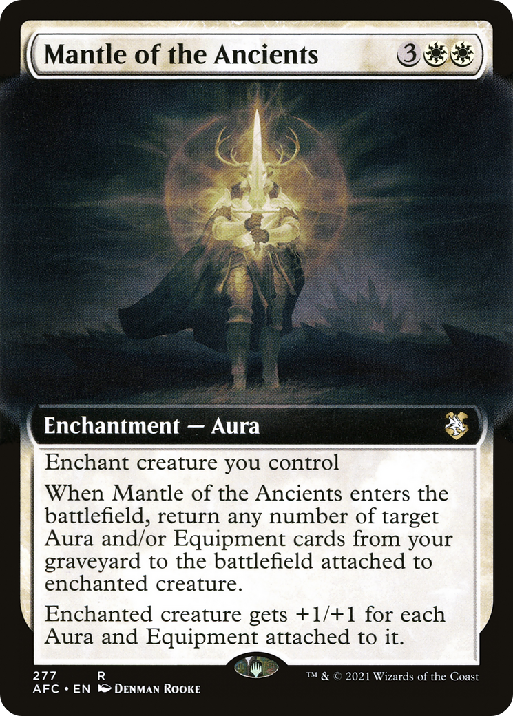 Mantle of the Ancients (Extended Art) (AFC-277) - Forgotten Realms Commander - Magic The Gathering