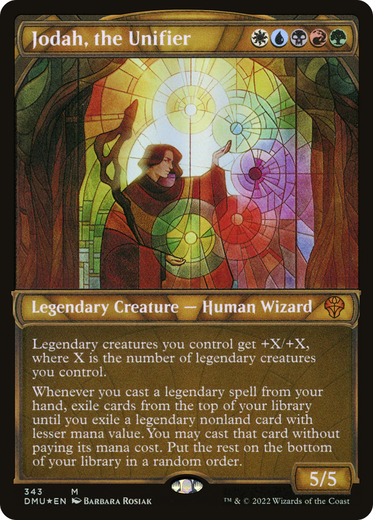 FOIL Jodah, the Unifier (Textured Foil) (DMU-343) - Dominaria United - Magic The Gathering
