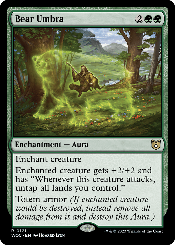 Bear Umbra (WOC-121) - Wilds of Eldraine Commander - Magic The Gathering