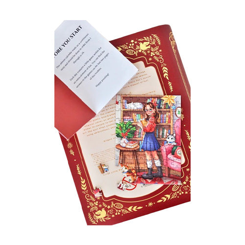 A Christmas Bookshop Adventure Puzzle Advent Calendar Mini Puzzle Set (24 x 99 Piece)