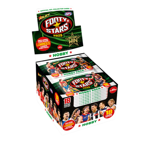 AFL Football 2025 Select Footy Stars Trading Cards Hobby Booster Box (Display of 18)
