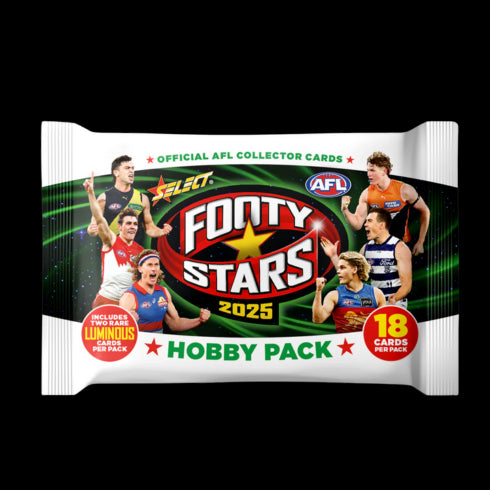 AFL Football 2025 Select Footy Stars Trading Cards Hobby Booster Box (Display of 18)