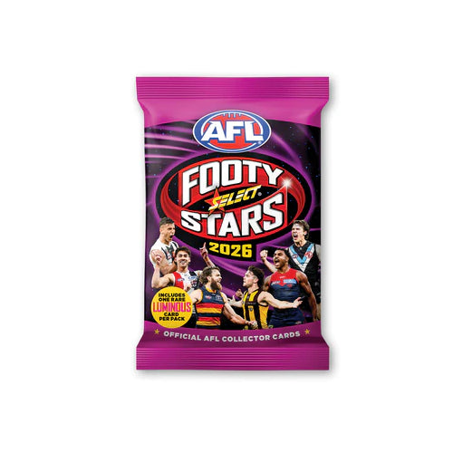 AFL Football 2026 Select Footy Stars Trading Cards Single Booster Pack